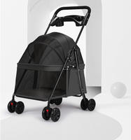 Poussette pour animaux de compagnie la plus vendue, pliable, portable, détachable, légère, chariot de voyage extérieur pour petits chiens, chats, chiens Teddy, chatons