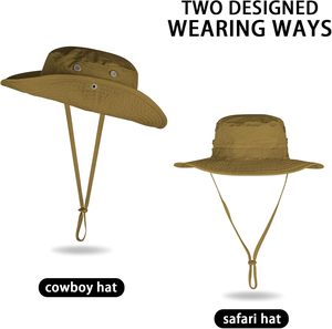 Sombrero para el Sol Unisex con Protección UV, Ala Ancha, Transpirable, UPF 50+, 100% Poliéster y Nailon, para Playa, Safari, Senderismo - Product Image 3