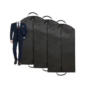 价格便宜的防水防尘透明西装袋Peva，壁橱衣服储物挂衣套装包/