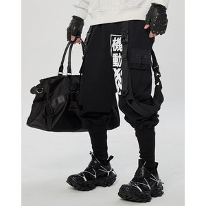 Pantalones Cargo FOXA Estilo Japonés Techwear Kanji para Hombre, Transpirables, con Múltiples Bolsillos, Estilo Harem - Product Image 2