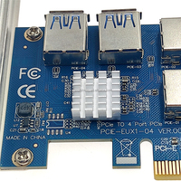 Ugreen — carte d'extension PCI-E, 1 à 4 ports USB 3.0, convertisseur rapide, adaptateur PCIe X1 Riser