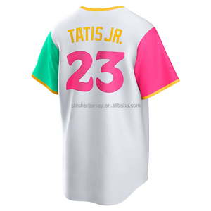 Jersey Baseball Pria Model Terbaru Jahitan Berkualitas Mason Miller Tony Gwynn 3 Merrill Manny Machado 2 Bogaerts 44 Musgrove Fernando Tatis - Product Image 4