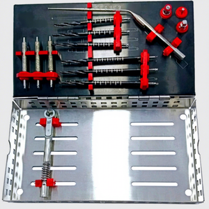 Kit Quirúrgico Zigomático Dental de Alta Calidad, 14 Piezas, Brocas de Implante con Recubrimiento de Titanio, Acero Inoxidable Alemán, Reutilizables, Autoclavables, CE - Product Image 2