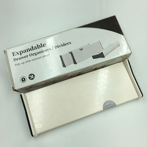 Organiseur de tiroirs réglables pour la <span class=keywords><strong>cuisine</strong></span>, séparateurs en plastique pour la chambre à coucher, la salle de bain, le placard, le bureau de bébé - Product Image 5