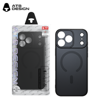 Coque de téléphone magnétique en silicone de luxe ATB pour iPhone 17 Pro Max, coque de téléphone portable en silicone pour iPhone 16 15 14 13 12