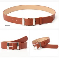 Ceinture en cuir pour femmes, pour jeans, pantalons, robes, ceinture tendance pour femmes, boucle carrée argentée, ceinture de taille pour femmes