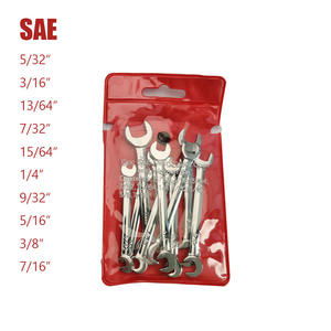 ชุดประแจปากตายขนาดเล็ก 21 มม. 10 ชิ้น แบบเมตริก/อิมพีเรียล ประแจสองด้าน ขนาด 4-11 มม. บรรจุกล่อง - Product Image 3