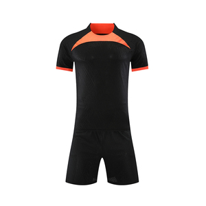 Seragam Sepak Bola Sederhana Custom, Kaos Sepak Bola Lengan Pendek Bernapas, Set Pakaian Olahraga Latihan Tim, Jersey Sepak Bola - Product Image 4