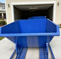 Nouveau bac basculant pour chariot élévateur de 2 mètres cubes, bac à déchets auto-vidant pour la vente au détail et les restaurants