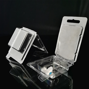 Clamshell biodegradable clear plastic blister packaging tray transparent box
