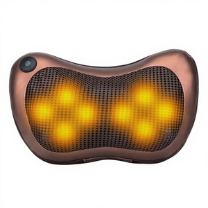 Almohada de Masaje Eléctrica para Coche, Masajeador Infrarrojo Inteligente para Hombros y Espalda con Control por Voz, Doble Uso, Enchufable - Product Image 1