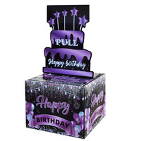Gâteau d'anniversaire personnalisé Tirelire Fête Gâteau surprise Tirelire Fournitures d'anniversaire