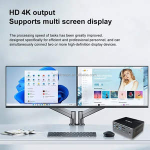 Micro Pc Mini Ordinateur dans tel N100 8G/16G DDR5 3200MHz 4Core M.2 Nvme HD2.0 DP 4K 60hz Home Gamer PC Assemblé Ordinateur de Bureau - Product Image 4