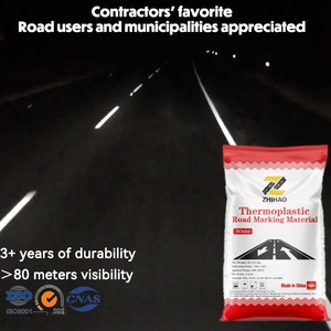 Peinture thermoplastique de marquage routier de haute qualité à séchage rapide, pulvérisable, 16 % de billes de verre, haute performance, forte couvrance, réfléchissante - Product Image 4