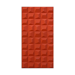 Panneau mural 3D décoratif en <span class=keywords><strong>pierre</strong></span> PU au design moderne, texture de brique de ciment à lignes pliées pour les applications en villa et en hôtel - Product Image 1