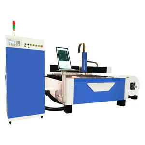 Mesin pemotong laser tabung logam, mesin pemotong serat laser 2KW 3KW 4kW kualitas bagus 3015