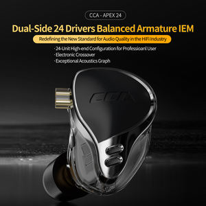 CCA APEX 24 Crossover électronique, acoustique exceptionnelle, graphique 0.75, prise plaquée <span class=keywords><strong>or</strong></span>, double face, 24 haut-parleurs, armature équilibrée, IEM - Product Image 2