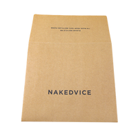 Sobres de Papel Kraft Marrón con Logotipo Personalizado al por Mayor, Bolsa de Correo Autosellable, Adhesivo Fuerte, Sobre Cuadrado Plegable