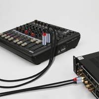 Kabel Audio Dual 6.35mm TS ke Dual RCA untuk Mixer Amplifier Gitar Keyboard Speaker