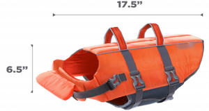 Giubbotto di salvataggio per cani professionale con manico, alta galleggiabilità e strisce riflettenti-attrezzatura di sicurezza per il nuoto e la nautica - Product Image 6