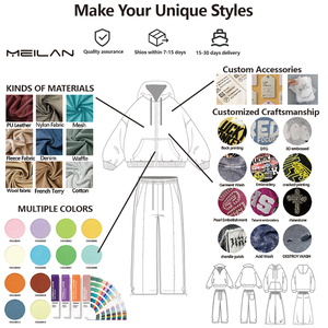 Custom Manufacture Streetwear <strong>Clothing</strong> New Fashion Women Two Piece Sets Custom with Zip up Shirt Smart Casual Women Clothes - Product Image 2