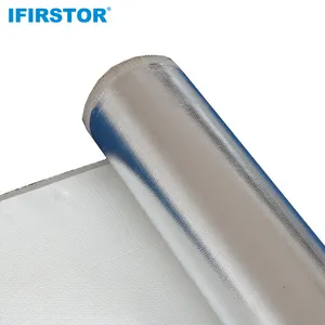 Manufacturer Aluminum Foil Coated Thermal Cloth Laminated Roll Fireproof High Silica Fiberglass Fabric