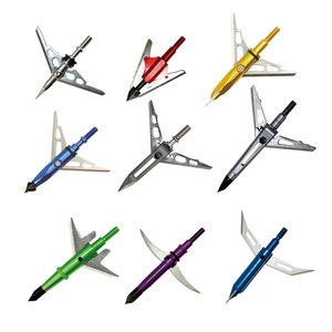 Punta <span class=keywords><strong>de</strong></span> <span class=keywords><strong>Caza</strong></span> Mecánica <span class=keywords><strong>de</strong></span> 2 Cuchillas Expandible, Punta <span class=keywords><strong>de</strong></span> <span class=keywords><strong>Caza</strong></span> Mecánica con Cuchilla Reemplazable para <span class=keywords><strong>Caza</strong></span> con Arco - Product Image 1