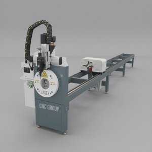 Machine de découpe de tubes au laser à fibre CNC 1500W, découpeuse de tubes au laser à fibre, découpe de plaques métalliques - Product Image 1