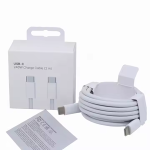 Câble de charge rapide USB-C <span class=keywords><strong>vers</strong></span> USB-C tressé de 2 m 240 W pour <span class=keywords><strong>iPhone</strong></span> 15/16, iPad, Macbook – Vente en gros usine - Product Image 1