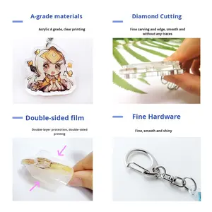 Porte-clés en acrylique personnalisé KAWAII, personnage de dessin animé <span class=keywords><strong>Demon</strong></span> <span class=keywords><strong>Slayer</strong></span>, très vendu - Product Image 6