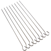 Brochettes suspendues en acier inoxydable 304 de qualité alimentaire, réutilisables pour four, friteuse à air et poulet rôti