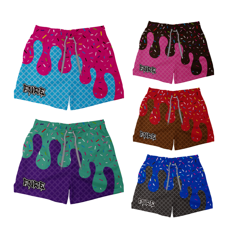 Ice Cream Bomp Pop Drip Shorts