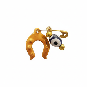 Pin de accesorios de ropa de ojo malvado dorado - Product Image 2