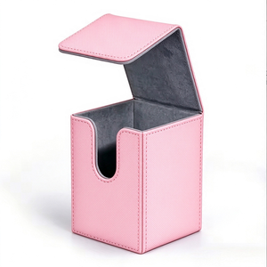Caja de Almacenamiento Portátil de Cuero PU para Más de 100 Cartas, Caja con Tapa para Juegos de Cartas Coleccionables (TCG) - Product Image 2