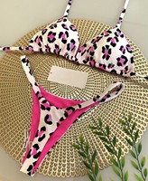 Nieuw ontwerp sexy dames bikini met fruitprint van spandex/nylon, 2-delig zwempak, niet-toxisch strandkleding