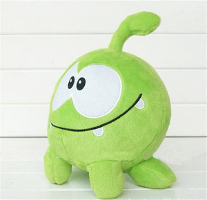 20cm <span class=keywords><strong>Om</strong></span> Nom Rana Verde Peluche de Goma Suave Figura Clásico Juego de Animales Peluches Cortar Cuerda Personaje del Juego - Product Image 2