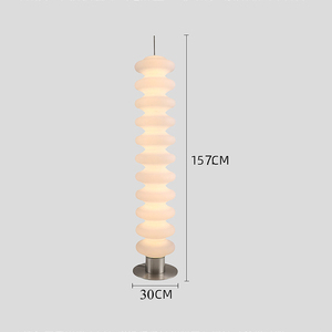Lampe de sol design moderne en verre sphérique, style contemporain, design tandem, <span class=keywords><strong>chrome</strong></span>, blanc opale, LED, décoration intérieure, chambre à coucher, bureau - Product Image 6