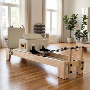 <span class=keywords><strong>Reformer</strong></span> de <span class=keywords><strong>Pilates</strong></span> Plegable Multifuncional de Aluminio Tmax, Utilizado para Fisicoculturismo - Product Image 4
