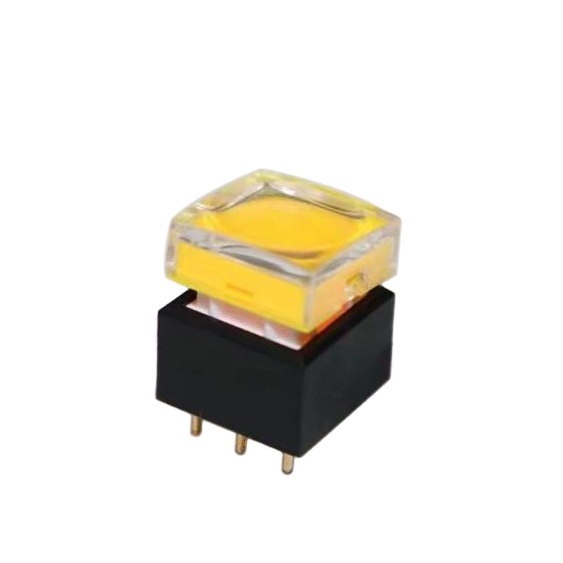 Size 15mm 17mm <strong>Push</strong> <strong>Button</strong> RGB <strong>LED</strong> Illuminated <strong>3</strong> Position <strong>Button</strong> <strong>Switch</strong> for Broadcast Equipment C3026 Series