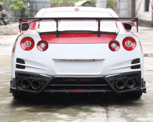 TOP Style in fibra di carbonio Body Kit per <span class=keywords><strong>Nissan</strong></span> <span class=keywords><strong>GT</strong></span> <span class=keywords><strong>R</strong></span>/R35 nuova condizione include paraurti anteriore minigonne laterali posteriore paraurti posteriore alettone - Product Image 5