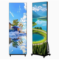 Panel de Pantalla LED Inteligente para Publicidad Comercial, con Control Wifi, Soporte de Piso y Montaje en Pared, P1.25