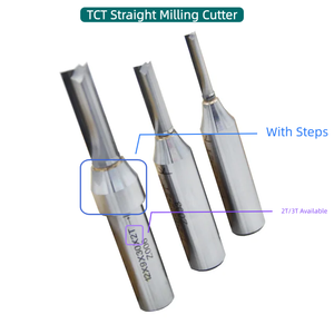 Fábrica de carpintería DH, venta al por mayor de fresas de carburo de tungsteno de corte fino y rugoso, proveedor de fresas rectas TCT - Product Image 3
