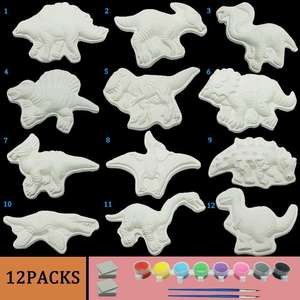 <span class=keywords><strong>Kit</strong></span> de Manualidades de Cerámica <span class=keywords><strong>para</strong></span> Niños, Niño y Niña, Decoran Su Propio Banco de Figuras de Dinosaurios, Listo <span class=keywords><strong>para</strong></span> Pintar, Pintura Mágica, Arte en Yeso - Product Image 3