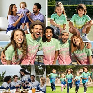Camiseta de béisbol personalizada con nombre y número, uniforme de equipo unisex con botones en el frente para hombres, mujeres, jóvenes y niños - Product Image 1