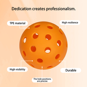 Bóng cầu lông pickleball di động không viền, độ nảy cao, 74mm, chất liệu TPE, in logo tùy chỉnh, bền, sử dụng ngoài trời, 40 lỗ, chất lượng cao, bán buôn - Product Image 5