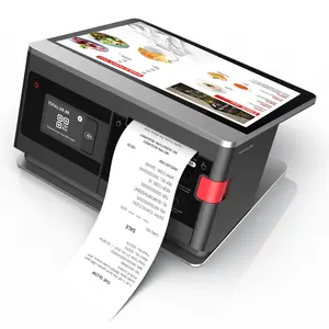 10.1 + 2.4-Inch Android Multifunctionele Pos-Terminal, Verkooppuntpos-Systeem/Restaurantbestelmachine