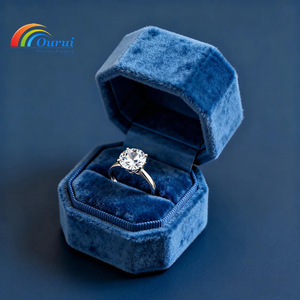 Factory wholesale custom red velvet <b>jewelry</b> <b>boxes</b> for rings, earrings, pendants, <b>necklaces</b> and bracelets, high end <b>jewelry</b> <b>boxes</b> - Product Image 5