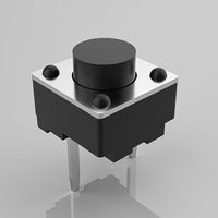 Interrupteur Tactile en Plastique 12V de Haute Qualité 6x6x4.3H, Bouton Poussoir Coulissant 3P 1NO IP21 50mA, Durée de Vie 100 000 Cycles pour Jouets
