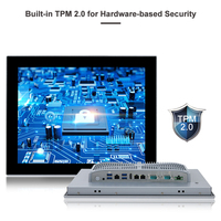 PC industriel robuste 15 pouces, Intel J6412 Elkhart Lake Quad Core, PCAP tactile sans ventilateur, IP66, ordinateur HMI pour l'automatisation