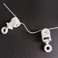 Rail de rideau à plis ondulés 60 mm, glissières de rail de rideau à plis en S, glissières de rail de rideau électrique pour accessoires de rail automatique